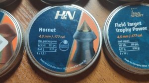 Обзор на пули H&N HORNET/H&N BARACUDA POWER/H&N FIELD TARGET TROPHY POWER/H&N PILEDRIVER