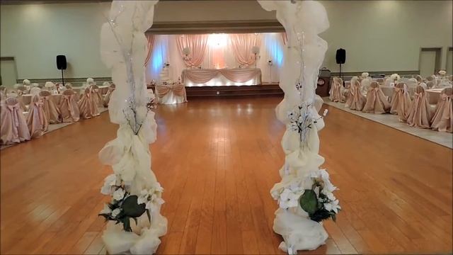 Blush/ Old Rose Gold Wedding Reception Decor Ideas (Hung and Ngoc's wedding) смотреть онлайн