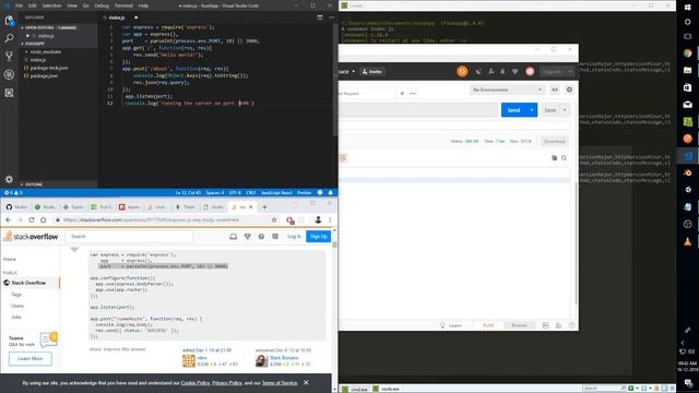 MEAN Stack Project Tutorial Part 2 : Understanding apis in nodejs with postman and nodemon смотреть онлайн