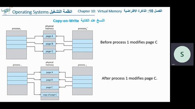OS Ch 10 Copy on Write انظمة التشغيل الفصل 10 النسخ عند الكتابة смотреть онлайн