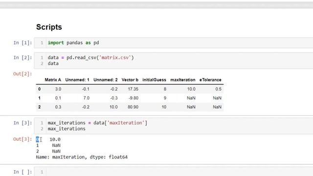 Fetch matrix, vectors and values from Pandas DataFrame in Python смотреть онлайн