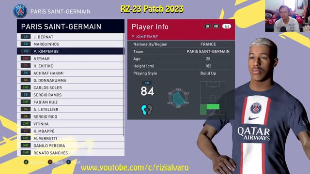 CARA UPDATE NEW REAL FACE PES 2017 RZ PATCH ONLY (100 FACE UPDATE) смотреть онлайн
