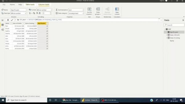 DATEDIFF DAX in Power BI #dax #analytics #powerbi