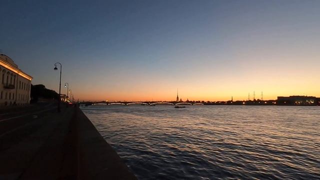 Закат в Петербурге, небо над Невой ✨ смотреть онлайн