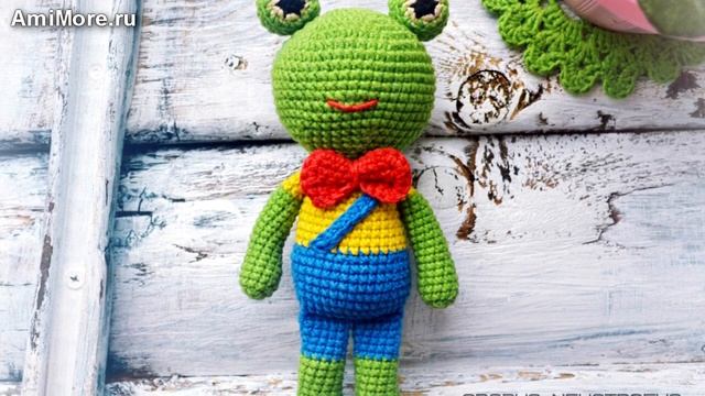 Амигуруми: схема Лягушонок Квакуш. Игрушки вязаные крючком - Free crochet patterns. смотреть онлайн