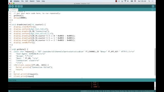 ESP8266 Display YouTube Subscribers Using Arduino IDE (Mac OSX and Windows) | WeMos Micro OLED смотреть онлайн