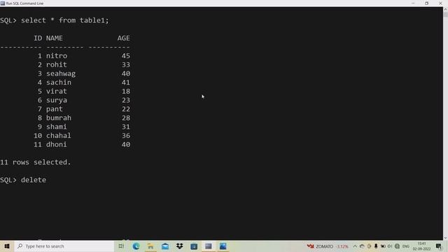 Oracle SQL |12|Delete command DML command, Delete row from table| #oracledatabasetutorial | Marathi смотреть онлайн