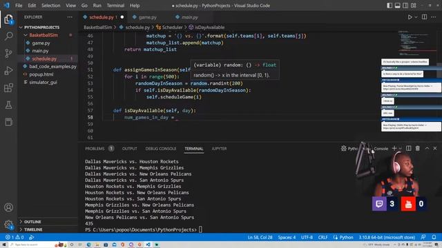 Creating an NBA Season Scheduler in Python (Coding Tutorial) смотреть онлайн