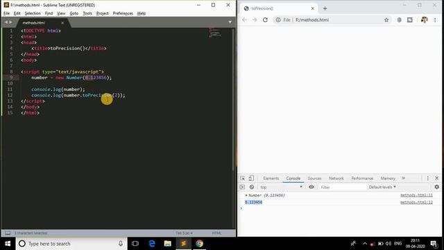 toPrecision() method in JavaScript explained with all scenarios смотреть онлайн