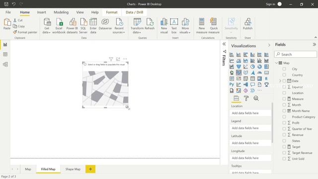 Power BI Maps - Bubble Map, Filled Map, Shape Map, Heat Map, Map with Pie Chart in Power BI in Tami смотреть онлайн
