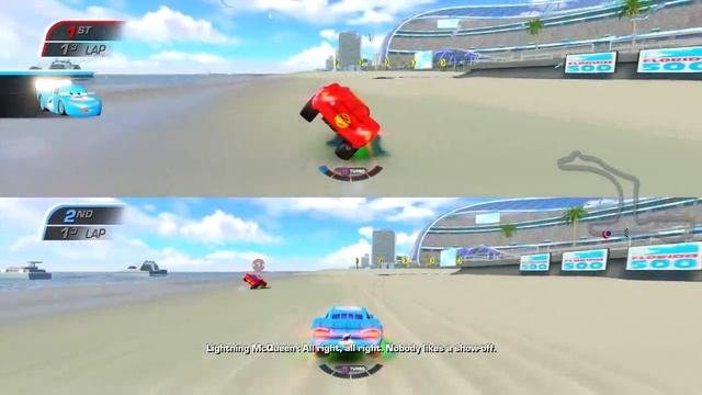 Cars 3: Driven to Win [PS4] Gameplay - Dr Damage & Arvy Multiplayer Mayhem смотреть онлайн