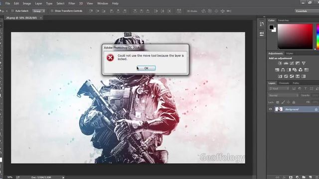 Photoshop CC 2014 Tutorials Part 1 Introduction Move tool Hindi / Urdu смотреть онлайн