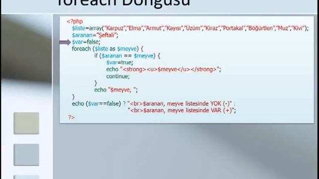 16 44 PHP Dersleri For Each Döngüsü смотреть онлайн