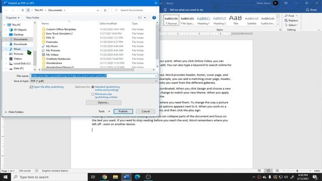 HOW TO EXPORT A .docx FILE TO .pdf FILE | APPS MADE EASY смотреть онлайн