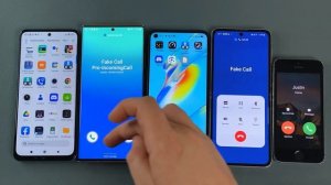 FAKE Call OPPO A54 + Z Flip3 + iPhone 5s + Xiaomi + Note 20 U Fake Incoming Calls at the Same Time