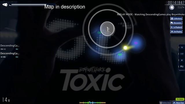 Osu! : Toxic By Boywithuke