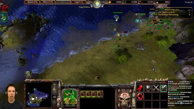 NAVAL BATTLES in Chronicles of the Second War! - WC3 - Grubby смотреть онлайн