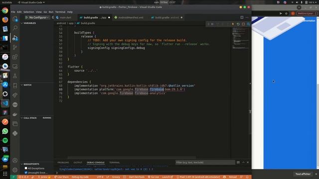 Intégration de firebase dans Flutter смотреть онлайн