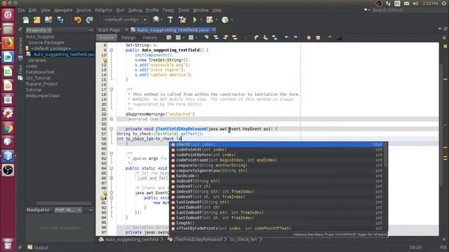 Java Tutorial : Auto-Suggesting & Auto-Completing JTextField in JAVA | Java Swing смотреть онлайн