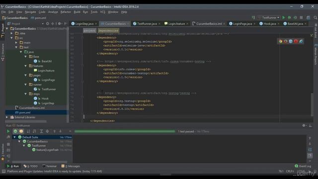 Selenium Cucumber Java BDD Framework 1 - Cucumber Selenium Tutorial-LEC #17 смотреть онлайн