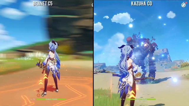 Bennet C5 vs Kazuha Buff Comparison - Genshin Impact смотреть онлайн
