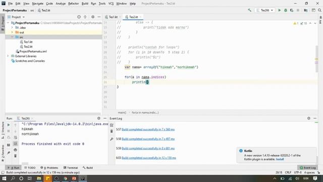 bahasa pemrograman 1 kotlin"control flow" for dan while смотреть онлайн