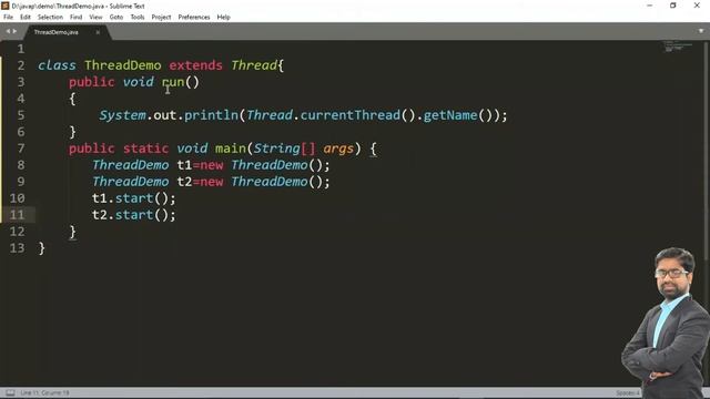 #5 Setting and Getting Name of Thread | Multithreading tutorial in Java | By Ashish Gadpayle смотреть онлайн