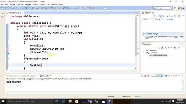#11 Java Tutorial For Beginners | Palindrome in Java | Manish Nain смотреть онлайн
