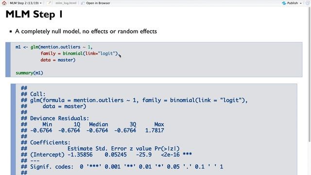 R - Binary Logistic Multilevel Models смотреть онлайн