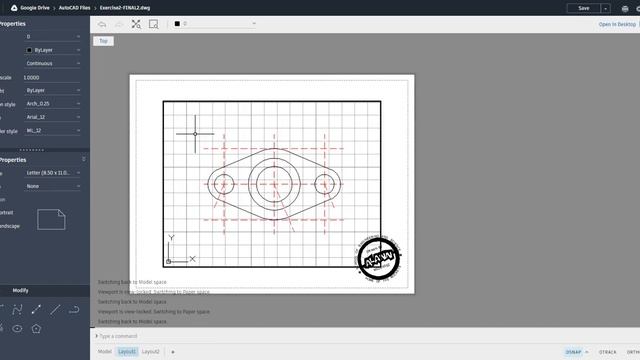 AutoCAD Web 046B - Locking your Viewport Scale смотреть онлайн