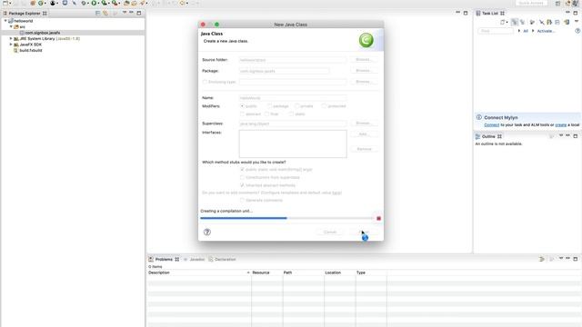 Javafx Tutorial For Beginners 02 - downloading, installing Eclipse & javafx and Hello World progra смотреть онлайн
