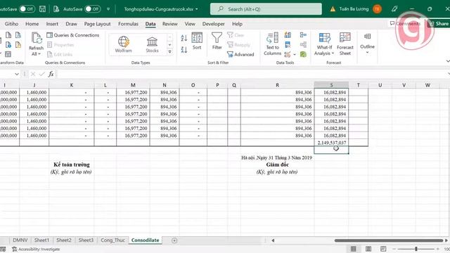 Cách tổng hợp lương từ nhiều sheet vào một sheet trong Excel смотреть онлайн