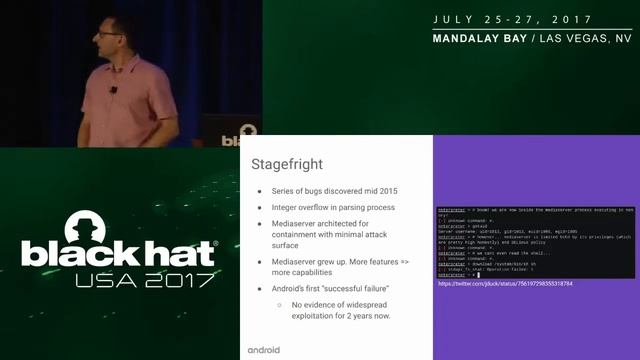 Black Hat USA 2017 Honey, I Shrunk the Attack Surface - Adventures in Android Security Hardening смотреть онлайн