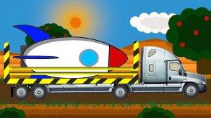 Машинка АВТОВОЗ везет РАКЕТУ на Космодром - Совершаем ПОЛЁТ в КОСМОС