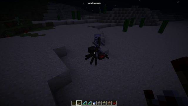 Скелет оседлал Паука в Minecraft 1.2.3 (я был в Шоке) смотреть онлайн
