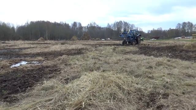 Состояние сена в буртах под укрывным на май.Весна затягивается. смотреть онлайн