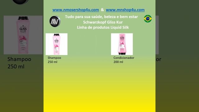 Schwarzkopf linha Gliss Kur Liquid Silk#shorts смотреть онлайн