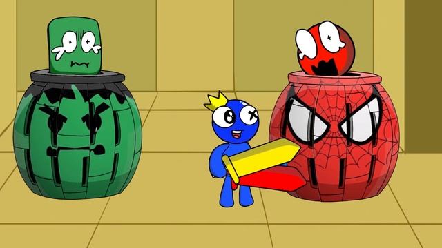 Tuck Baby Blue, RED, GREEN into Bed[ Ep.3 ] ANIMATION COMPILATION | Roblox Rainbow Friends Animatio смотреть онлайн