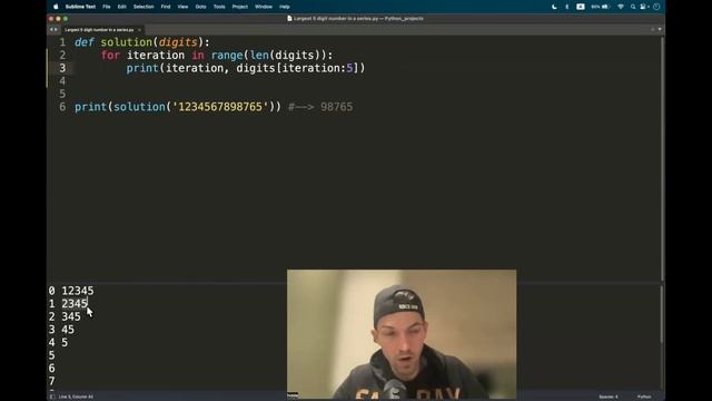 Codewars (Python?) | Largest 5 digit number in a series | kyu7 смотреть онлайн