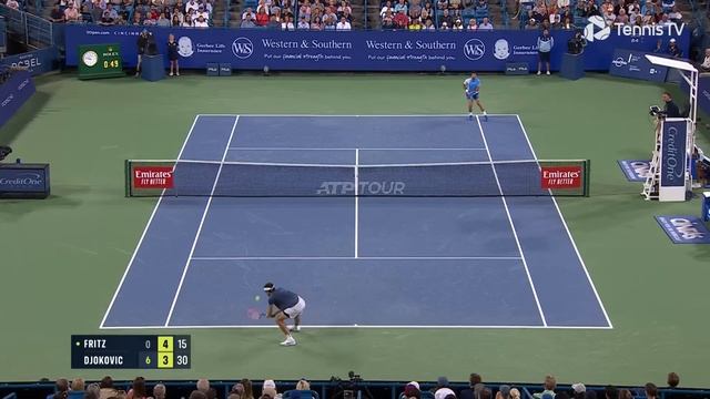 Taylor Fritz Vs Novak Djokovic Highlights | Cincinnati 2023