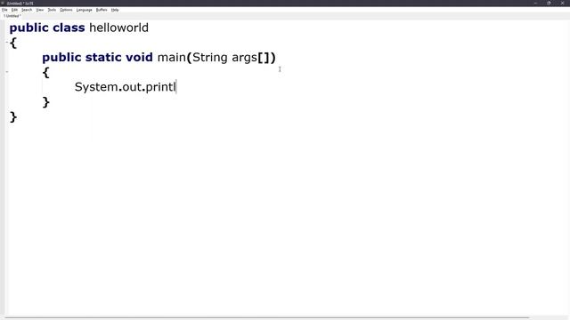 First Program | Hello World | Java Tutorial | SciTE tutorial | compile and run. #helloworld #java смотреть онлайн
