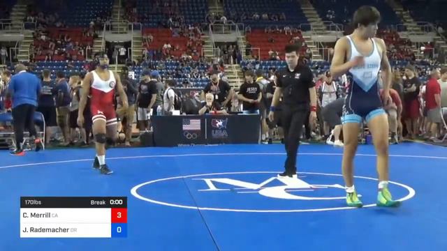 170 Lbs Round Of 16 - Cody Merrill, California Vs Justin Rademacher, Oregon 842f смотреть онлайн