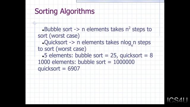 ICS4U - 3 Basic Sorting Algorithms and Time Complexity смотреть онлайн