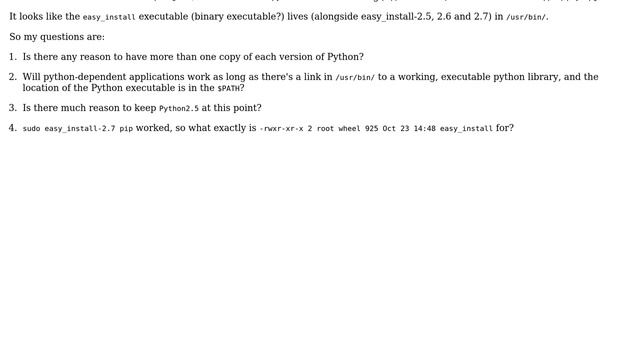 Apple: python version 2.7.8 can't run /usr/bin/easy_install. Try the alternative(s): смотреть онлайн