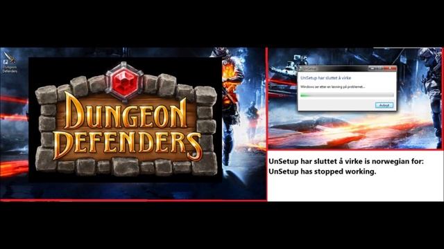 Dungeon Defenders: Unsetup has stopped working error [FIX] смотреть онлайн