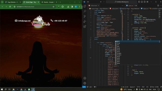 Home Page из макет в Figma используя HTML & CSS шаг за шагом || Home Page Yoga Website from Figma смотреть онлайн