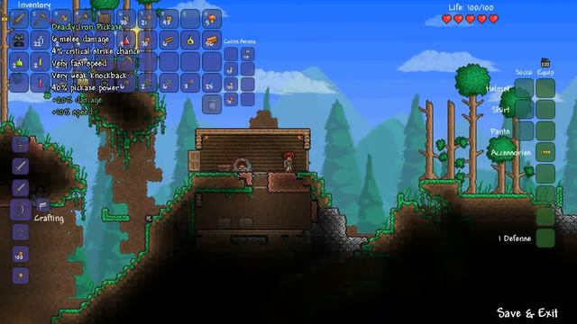 Let's Play - Terraria (Hardcore) Part 3: Building an NPC house смотреть онлайн