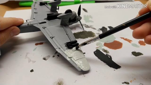 Покраска модели самолёта Ju-87B2 