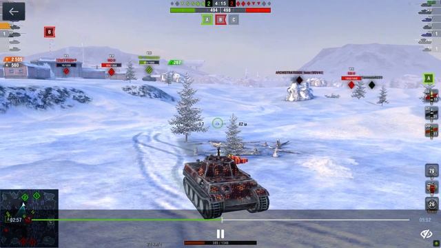 World of Tanks Blitz Panther - сложные 4.5к урона. смотреть онлайн