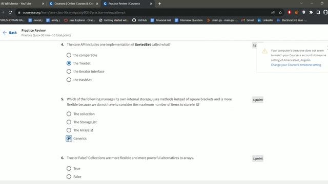 COURSERA : CORE JAVA || JAVA CLASS LIBRARY || WEEK 2 QUIZ 1 ANSWERS смотреть онлайн